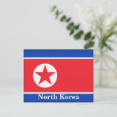  Noord-Korea Vlag Reistoerisme Briefkaart (Staand voorkant)