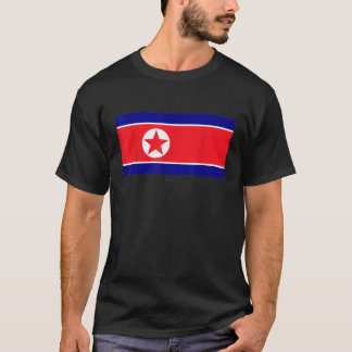 Noord-Korea Vlag T shirt noodlijdend