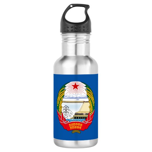 Noord-Koreaans embleempapier Waterfles (Voorkant)