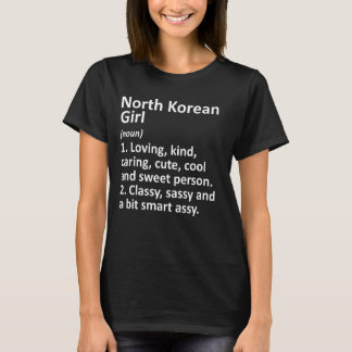 Noord-Koreaans meisje Korea Noord-Funny Land R T-shirt