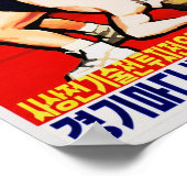 Noord-Koreaans Poster van de Wrestlers Propaganda (Hoek)