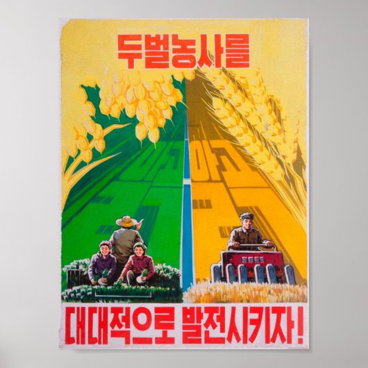 Noord-Koreaans Poster van propaganda - Corny Tract (Voorkant)