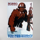 Noord-Koreaans Poster van Propaganda - Knock Knock (Voorkant)
