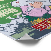 Noord-Koreaans Poster van propaganda - Red Eye Bun (Hoek)