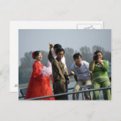 Noord-Koreaanse bruid en bruidegom Briefkaart (Voorkant / Achterkant)