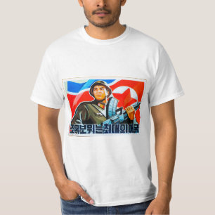 Noord-Koreaanse Propaganda T-Shirt (hoogste stijl 