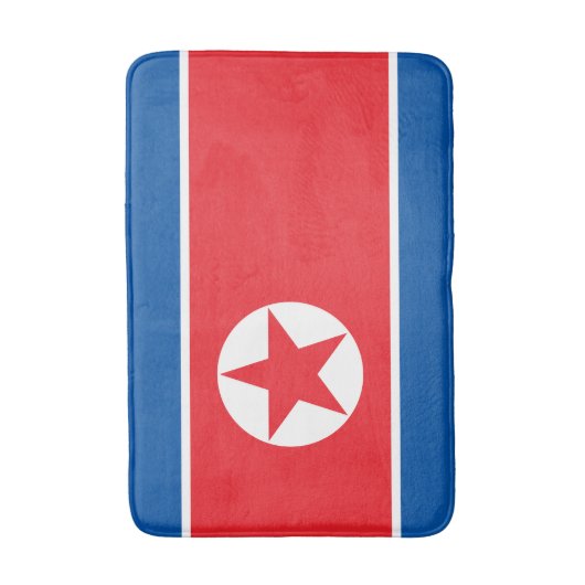 Noord-Koreaanse vlag Badmat (Voorkant Verticaal)