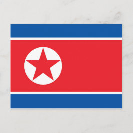 Noord-Koreaanse vlag Briefkaart