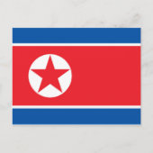 Noord-Koreaanse vlag Briefkaart (Voorkant)