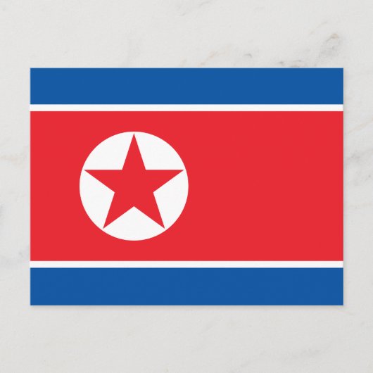 Noord-Koreaanse vlag Briefkaart (Voorkant)
