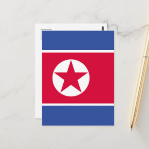 Noord-Koreaanse vlag Briefkaart