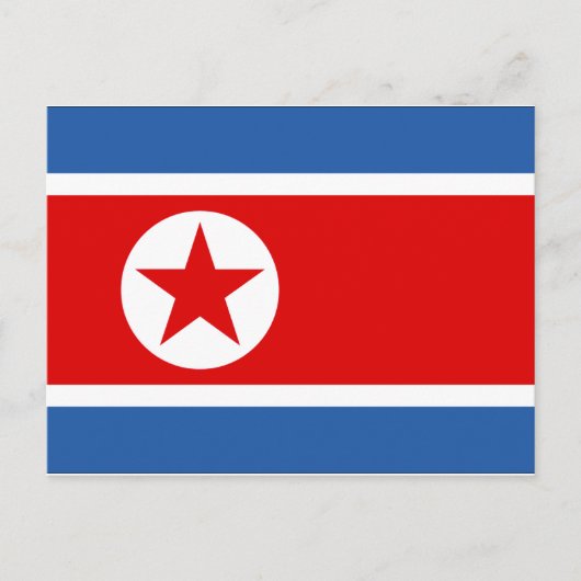 Noord-Koreaanse vlag Briefkaart (Voorkant)