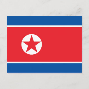 Noord-Koreaanse vlag Briefkaart