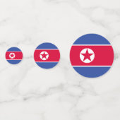 Noord-Koreaanse vlag Confetti (Achterkanten)