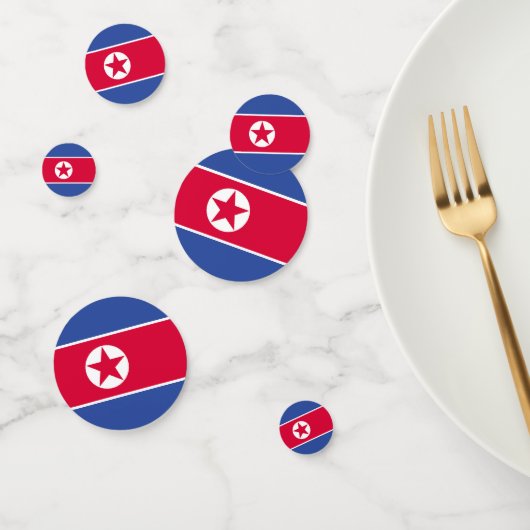 Noord-Koreaanse vlag Confetti (Groep)