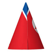Noord-Koreaanse vlag Feesthoedjes (Achterkant)