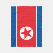 Noord-Koreaanse vlag Fleece Deken (Voorkant)