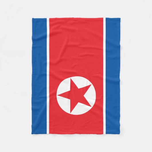 Noord-Koreaanse vlag Fleece Deken (Voorkant)