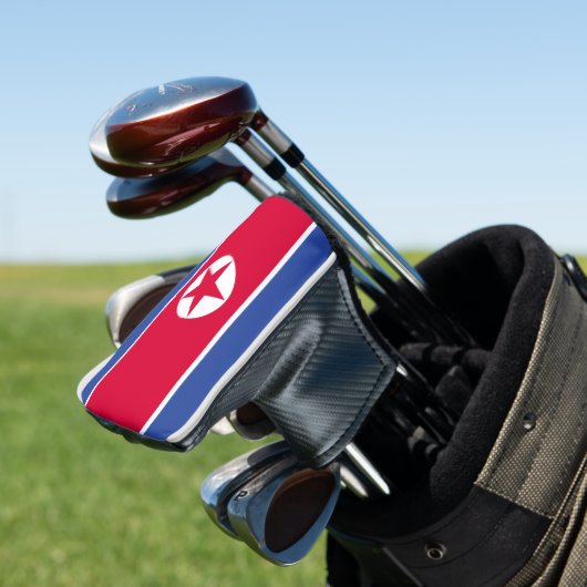 Noord-Koreaanse vlag Golfheadcover (Insitu)