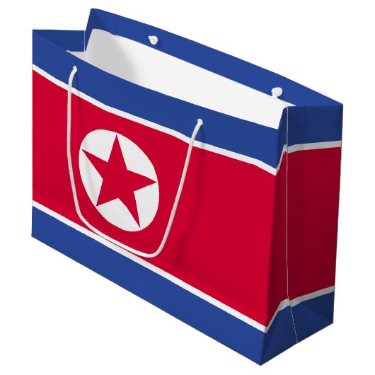 Noord-Koreaanse vlag Groot Cadeauzakje (Voorkant Gekanteld)
