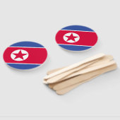 Noord-Koreaanse vlag Handwaaier (Niet-gemonteerd)