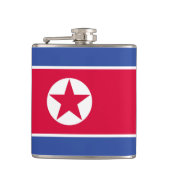 Noord-Koreaanse vlag Heupfles (Voorkant)