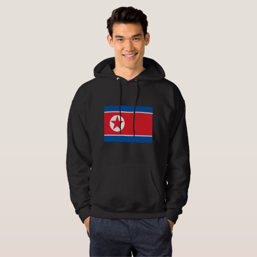 Noord-Koreaanse vlag Hoodie (Voorkant volledig)