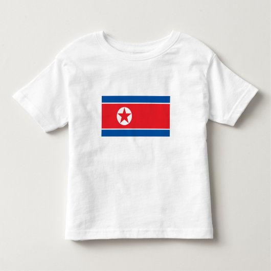Noord-Koreaanse vlag Kinder Shirts (Voorkant)