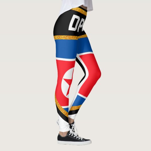 Noord-Koreaanse vlag Leggings (Rechts)