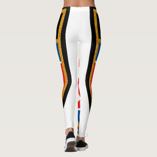 Noord-Koreaanse vlag Leggings (Achterkant)