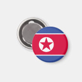 Noord-Koreaanse vlag Magneet (Voorkant / Achterkant)