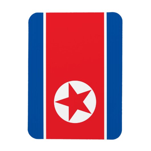 Noord-Koreaanse vlag Magneet (Verticaal)