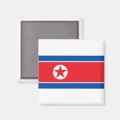 Noord-Koreaanse vlag Magneet (Voorkant / Achterkant)