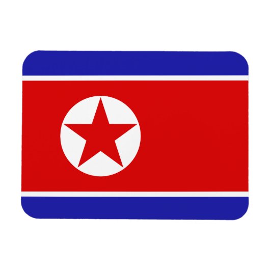 Noord-Koreaanse vlag Magneet (Horizontaal)