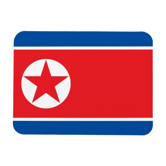 Noord-Koreaanse vlag Magneet (Horizontaal)