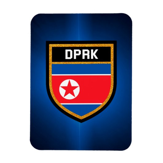 Noord-Koreaanse vlag Magneet (Verticaal)