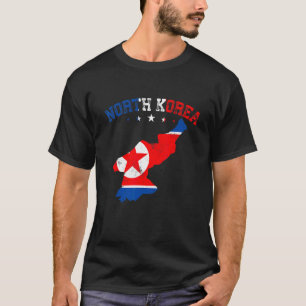 Noord-Koreaanse vlag Mannen Vrouwen Kinder patriot T-shirt