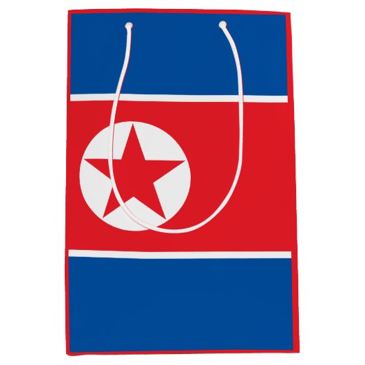 Noord-Koreaanse vlag Medium Cadeauzakje (Voorkant)