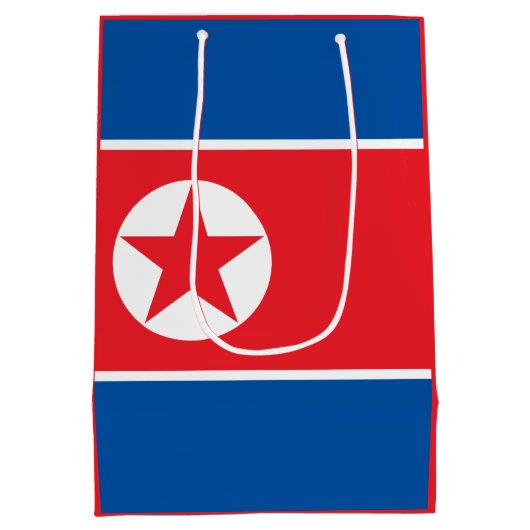 Noord-Koreaanse vlag Medium Cadeauzakje (Achterkant)
