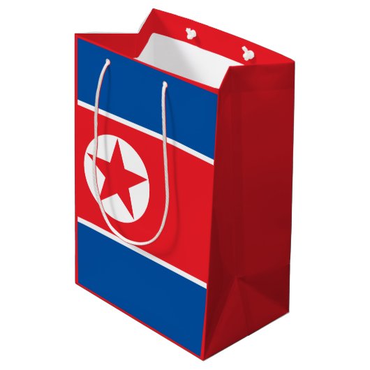 Noord-Koreaanse vlag Medium Cadeauzakje (Achterkant Gekanteld)
