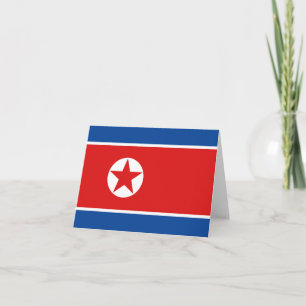Noord-Koreaanse vlag Notitiekaart