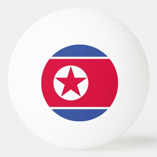 Noord-Koreaanse vlag Pingpongbal (Voorkant)