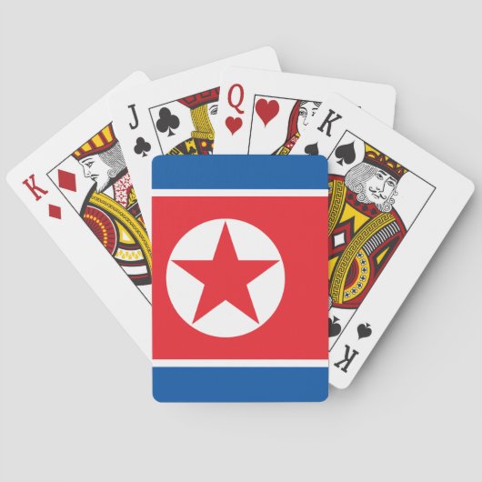 Noord-Koreaanse vlag Pokerkaarten (Achterkant)