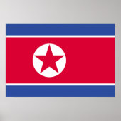 Noord-Koreaanse vlag Poster (Voorkant)