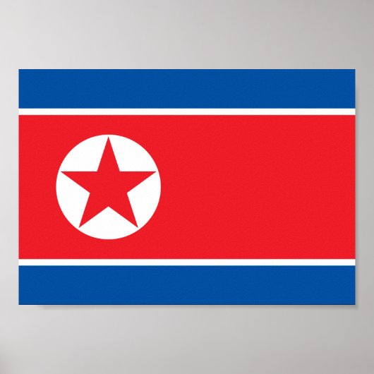 Noord-Koreaanse vlag Poster (Voorkant)