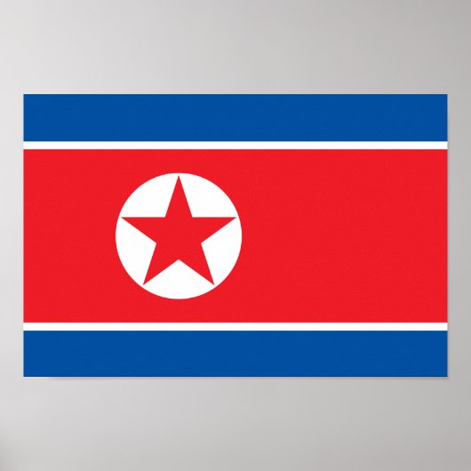 Noord-Koreaanse vlag Poster (Voorkant)