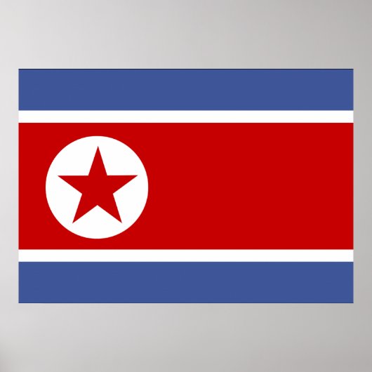 Noord-Koreaanse vlag Poster (Voorkant)