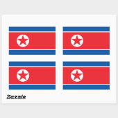 Noord-Koreaanse vlag Rechthoekige Sticker (Vel)