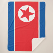 Noord-Koreaanse vlag Sherpa Deken (Voorkant)