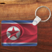 Noord-Koreaanse vlag Sleutelhanger (Voorkant)